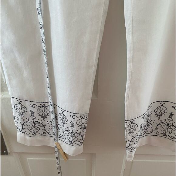 Women’s Carroll Reed Size 10 White Lining Capris - Picture 4 of 8